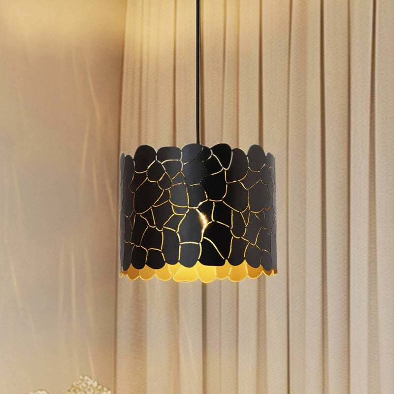 Lindby Aralena Pendant Light, Black/gold, Metal, Ø 26 Cm - 4251911786194