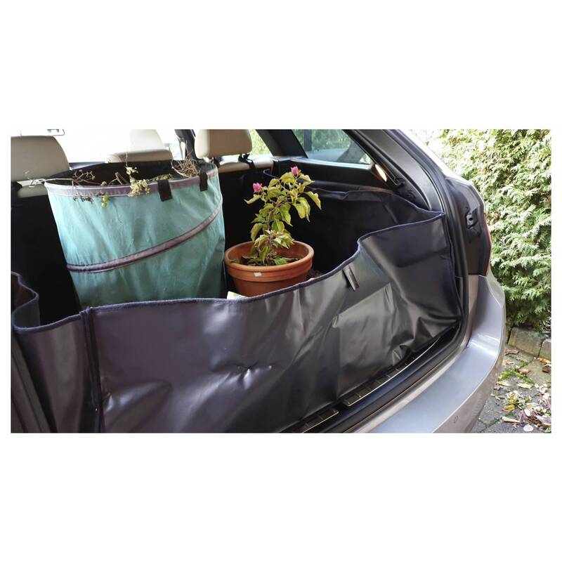 Cartrend Kofferraumdecke Polyester schwarz 92x260x280mm Schutzdecke für Hunde - 4038373001696