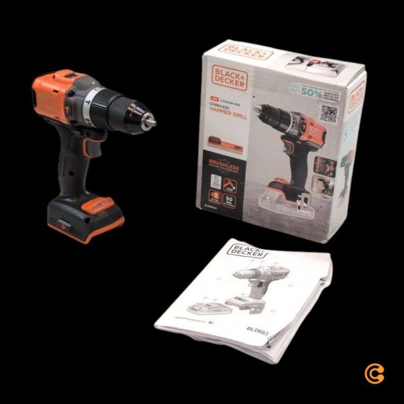 Black & Decker Akku-Schlagbohrschrauber Bohrschrauber bürstenlos 18V Zubehör - 5035048836194