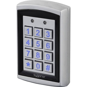B-Ware Sygonix Code-Tastatur RFID Oberflächenmontage IP66 beleuchtet 12V 24V silber