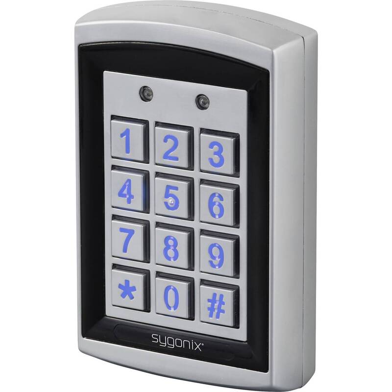 Sygonix Code-Tastatur RFID Oberflächenmontage IP66 beleuchtet 12V 24V silber - 4064161333632