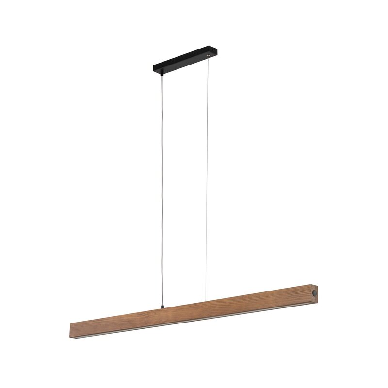 Tk Lighting LED-Holzhängeleuchte Teo Hängeleuchte LED walnuss 126 cm Touchdim437 - 5901780514495