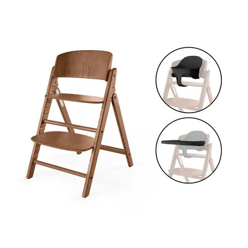 Cybex Hochstuhl Babystuhl Click & Fold 3in1 Kinderhochstuhl Natur Dunkel 75x45cm - 4063846555062