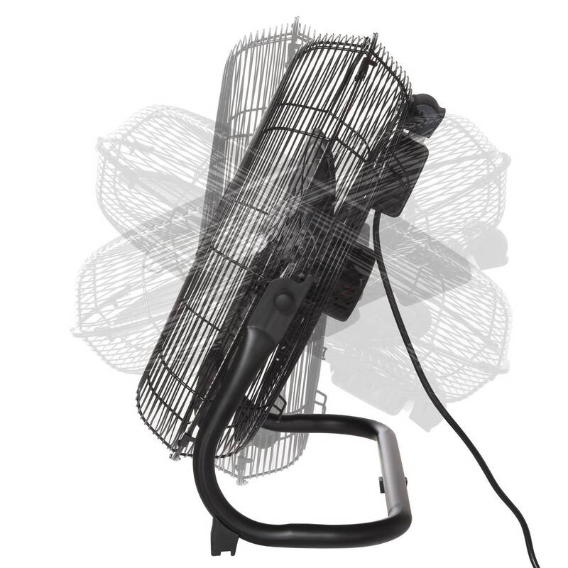 Sygonix Bodenventilator Ventilator schwarz schwenkbar 70W Ø505mm 3 Stufen - 4064161489339