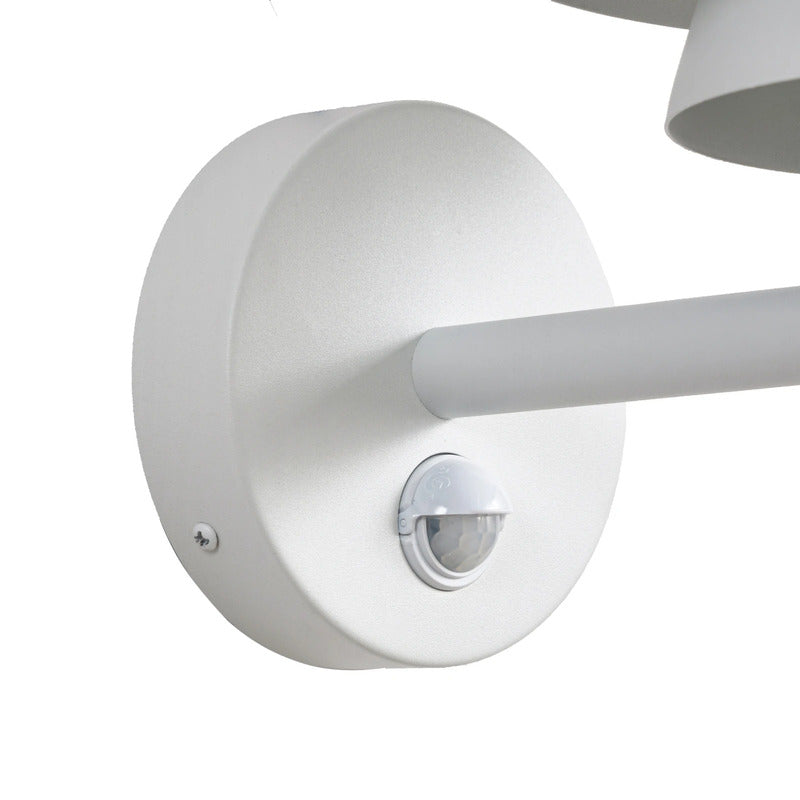 Lucande Außenwandleuchte Wandleuchte LED Sensor weiß Aluminium Kunststoff - 4255830908651