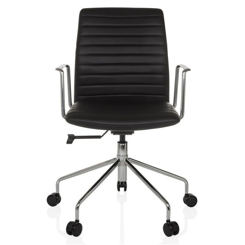 hjh OFFICE Bürostuhl Chefsessel Drehstuhl VEMONA 30 Kunstleder Stuhl Schwarz - 4064323045106
