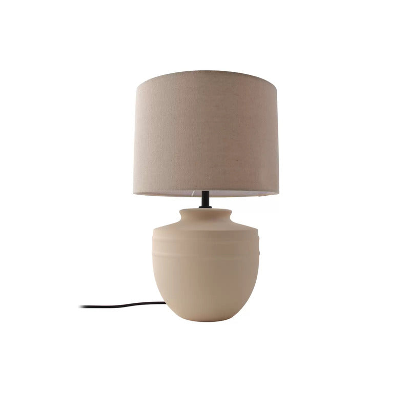 Lindby Thalassia Tischleuchte Keramik/Stoff Ø 30cm Tischlampe Lampe Leselampe803 - 4251911774658