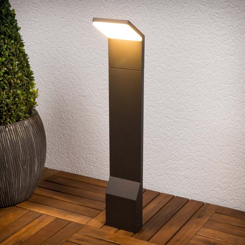 Lucande Wegeleuchte Nevio LED Gartenlampe anthrazit 60cm 7,7W warmweiß IP54 - 6291106557077