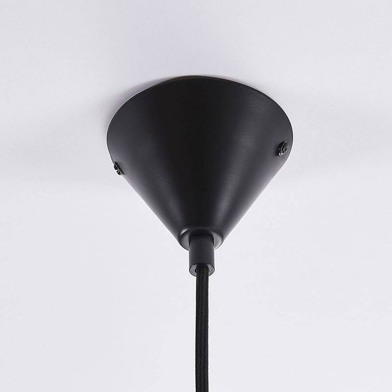 Lindby Hängelampe Hängeleuchte Flynn LED Pendelleuchte dimmbar betongrau Ø16cm - 4251096546026