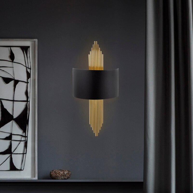 Glam HB Sybilla Wandlampe Wandleuchte Wandstrahler E27 Up & Downlight 1-flamm384 - 8681875584578