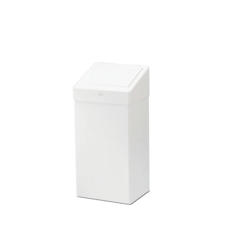 Tork Mülleimer Abfallbehälter 50l Metall weiß Handtuchbehälter 341x706x258mm - 7310792280003