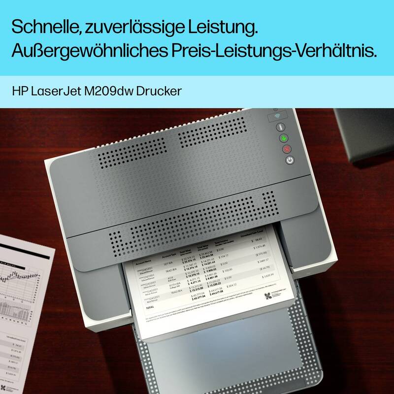 HP LaserJet M209dw Drucker Laserdrucker 29 S./min Duplex WLAN USB A4 schwarzweiß - 0194850664267