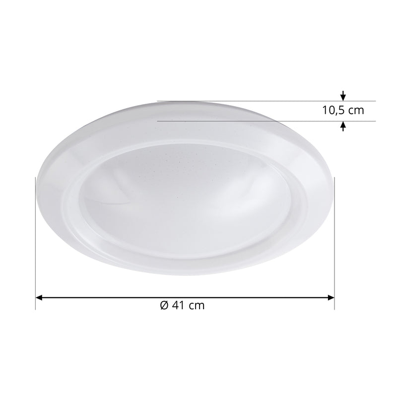Lindby Deckenleuchte LED Lampe Tejask RGBW dimmbar Leuchte Ø41cm weiß - 4251911762341