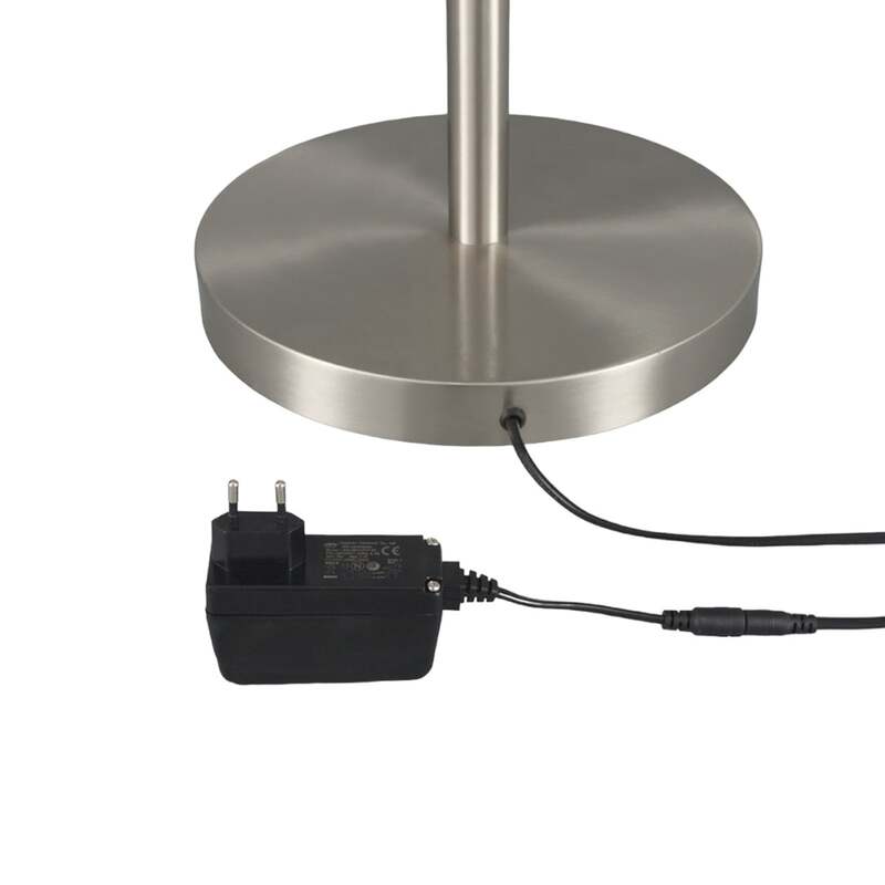 Lindby Stehleuchte Ragna LED dimmbar Hängelampe Lampe Leuchte nickel alabaster - 4251096519648