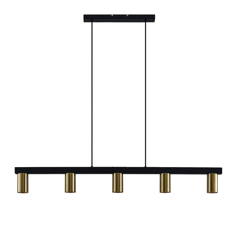 Lindby Pendelleuchte Hängelampe Baliko messing schwarz Esstischlampe Licht LED - 4251911706451