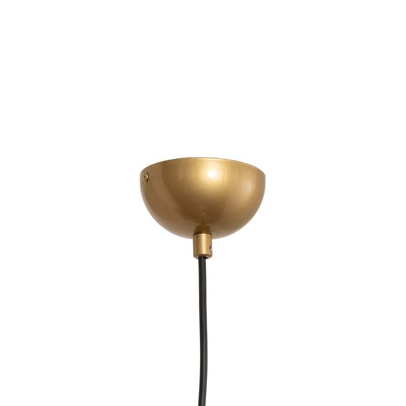 Hängeleuchte Mudoni gold/weiß E27 dimmbar Designer Lampe Pendelleuchte 53cm - 8684283471829