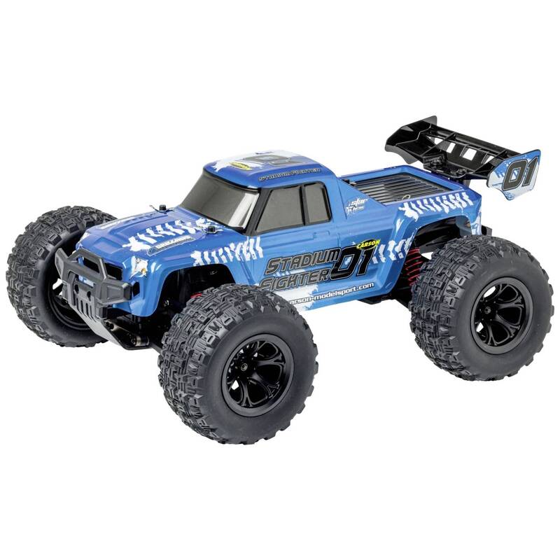 1:10 XS Stadium Fighter RTR blau Carson Modellsport Truggy 4WD 40 km/h - 4005299013201