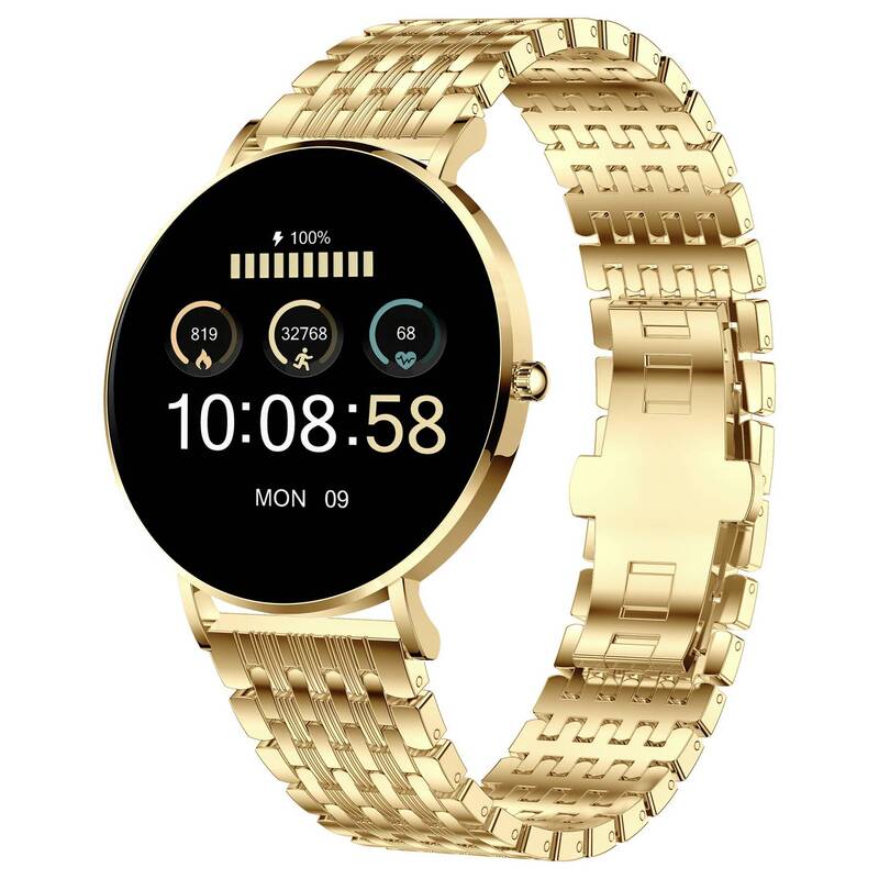 XCOAST SIONA 2 Smartwatch Uhr Fitnessuhr Gold Damen Fitness Tracker773 - 4260449576962