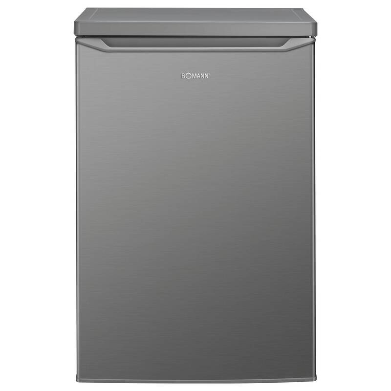 Bomann Kühlschrank inox-look 55cm C 133L Standgerät 126l Inverter-Kompressor - 4004470180466