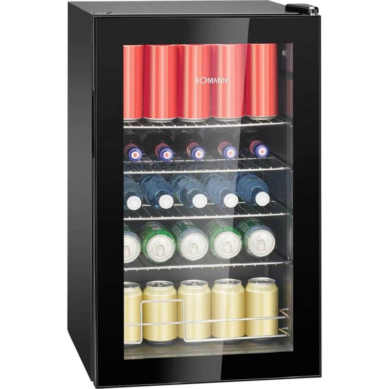 Bomann Kühlschrank KSG 7287 Standgerät 63l Energieeffizienzklasse E schwarz 85W - 4004470728712