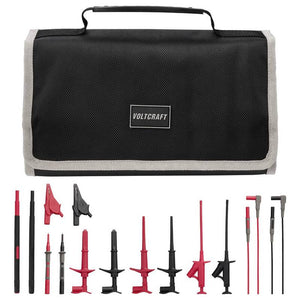 B-Ware Voltcraft Messleitungs-Set MLSet-100 Krokoklemmen Prüfspitze 4mm 1,2m Rot
