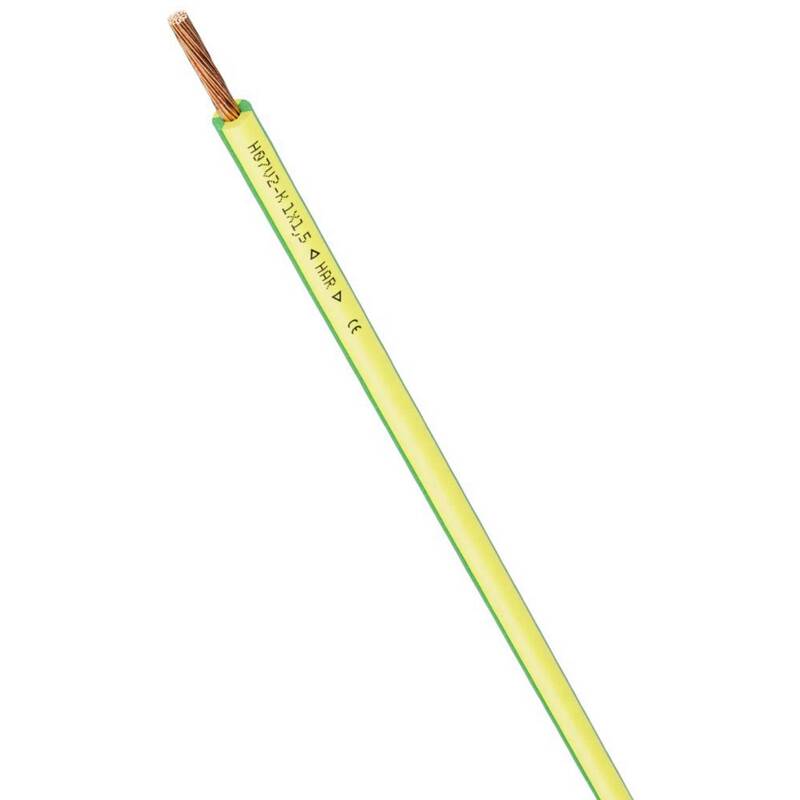 LAPP Einzelader Kabel H07V2-K EMBOSS 1x2,5mm² grün-gelb 900m PVC 750V flexibel - 4044777150915