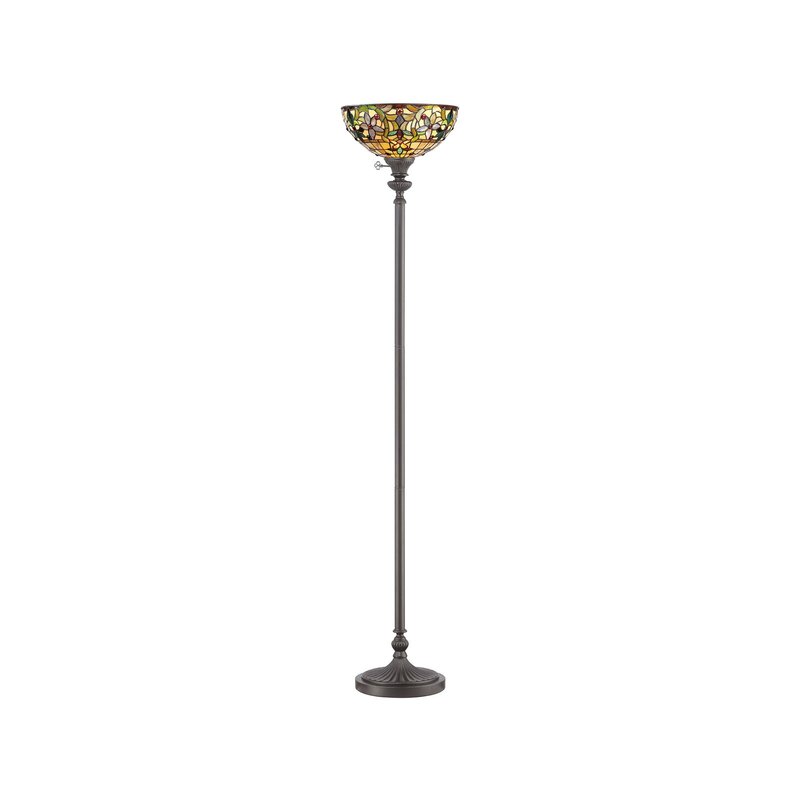QUOIZEL Deckenfluter Kami Stehlampe Stehleuchte Lampe Schirm im Tiffany-Design - 5024005212812