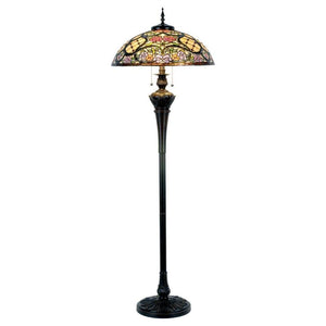 C-Ware Clayre&Eef Rosaly Stehleuchte Stehlampe Lampe Designer-Leuchte E27Tiffany-Design