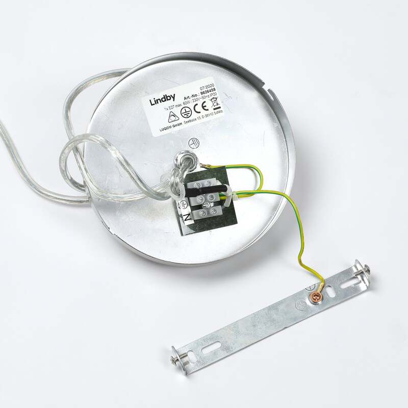 Lindby Hängeleuchte Sonika LED Pendelleuchte Lampe dimmbar nickel Ø40cm 24cm - 4251096581737