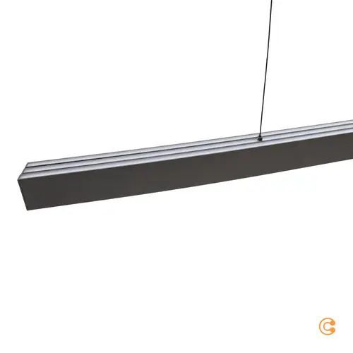 Paul Neuhaus Adriana Square LED Hanging Light, Grey, up/down - 4012248398548