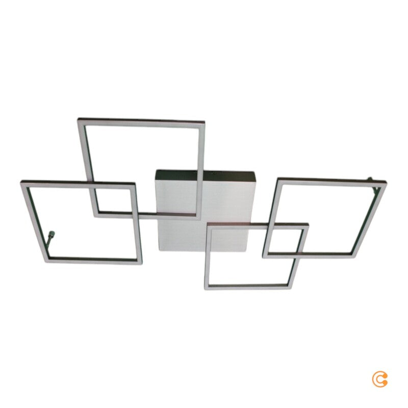 Paul Neuhaus Deckenleuchte Deckenlampe LED Inigo Stahl dimmbar vierflammig Memor - 4012248321805