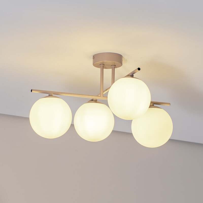 Domiluce Deckenleuchte Aurora LED Lampe Leuchte dimmbar beige Ø50cm 4-flammig - 5905563004197