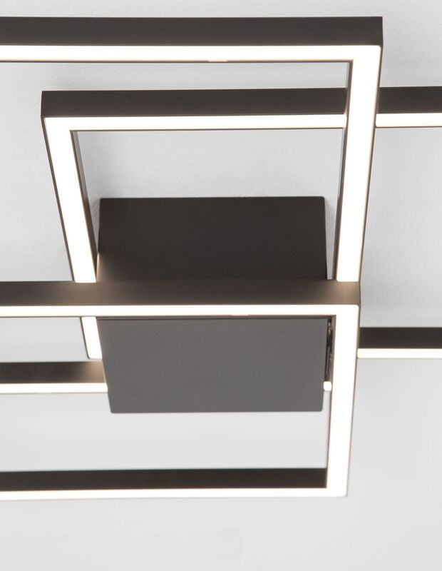 Nova Luce Deckenleuchte Deckenlampe LED Schwarz Bilbao Warmweiß Beleuchtung 42 W - 5212017424488
