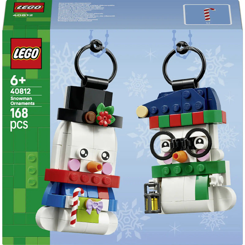 LEGO ICONS Deko-Schneemänner Bauset 40812 Christbaumschmuck für Kinder ab 6 - 5702017831008
