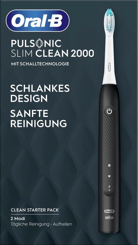 Oral-B Pulsonic Slim Clean 2000 Elektrische Zahnbürste Schallzahnbürste Schwarz - 4210201396208