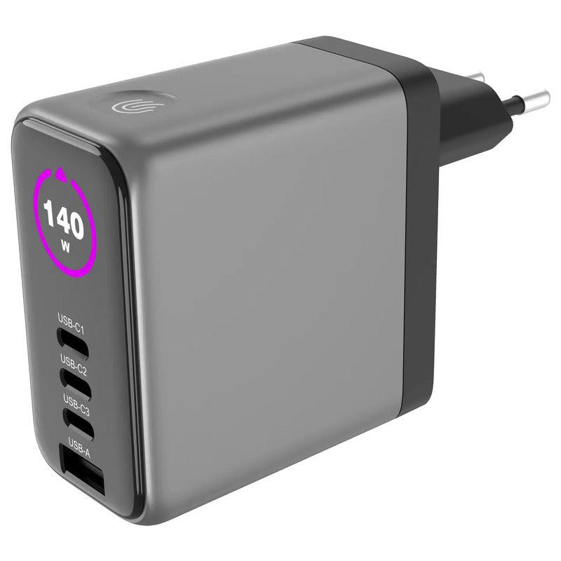 Voltcraft USB Ladegerät UC-140W01 140W 1x USB-A 3x USB-C GaN Schwarz - 4064161500461