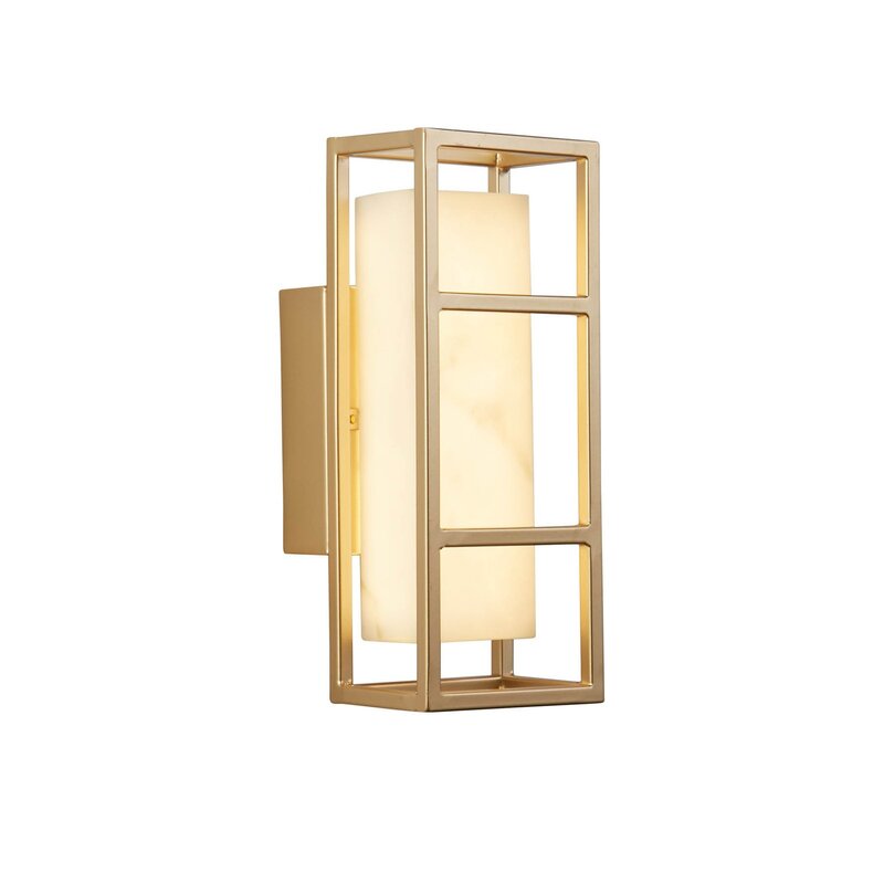 Searchlight Wandleuchte Wandlampe Mirage LED gold Stahl IP44 Badezimmer Wohnzimm - 5053423274430