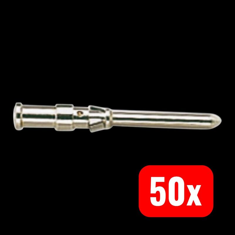 Harting Crimpkontakt Stiftkontakt Han D 09150006102 versilbert + PE 1 Stück - 2050000531910