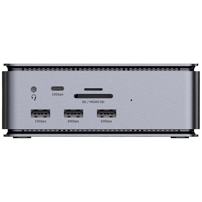 LINDY USB-C Dockingstation DST-Pro USB4 mit Kartenleser und 10Gbit LAN anthrazit - 4002888433723