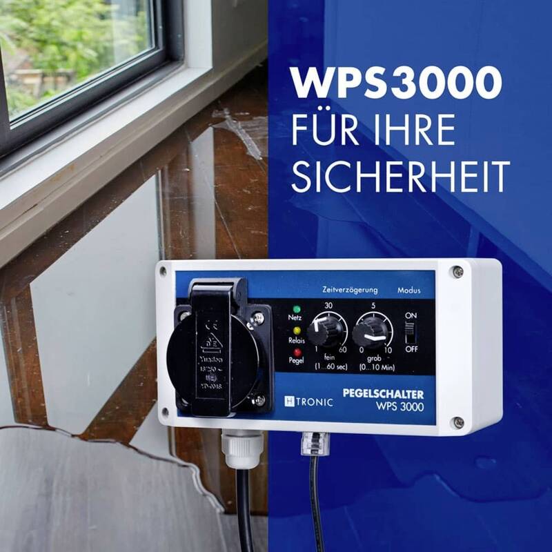 H-Tronic Niveauregler WPS 3000 Füllen Leeren 10m Wasserstandskontrolle 230V - 4260003173446