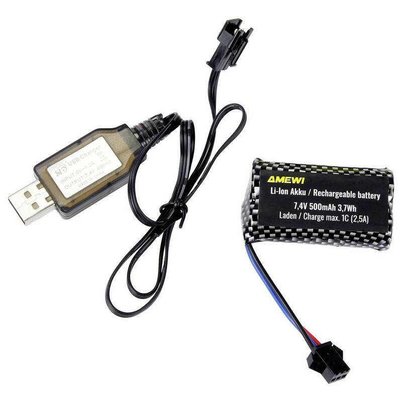 Amewi RC Fahrzeug Elektro Crawler AMXRock Mini-D90 1:16 4WD 2,4GHz Grau RTR - 4262500342783