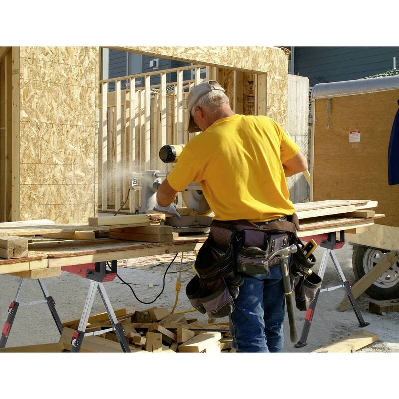 TOOLCRAFT Sägebock Arbeitsbock Klappbock Stahl Höhenverstellbar 300 kg - 4064161216560