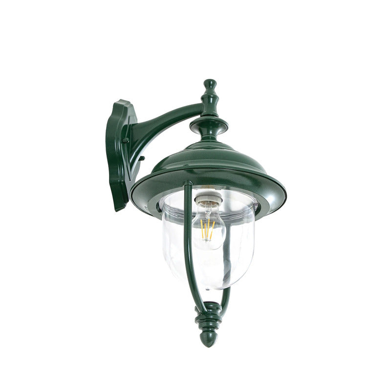 Lindby Außenwandleuchte Clint IP44 dimmbar grün Aluminium 42cm für Balkon - 4255830907197