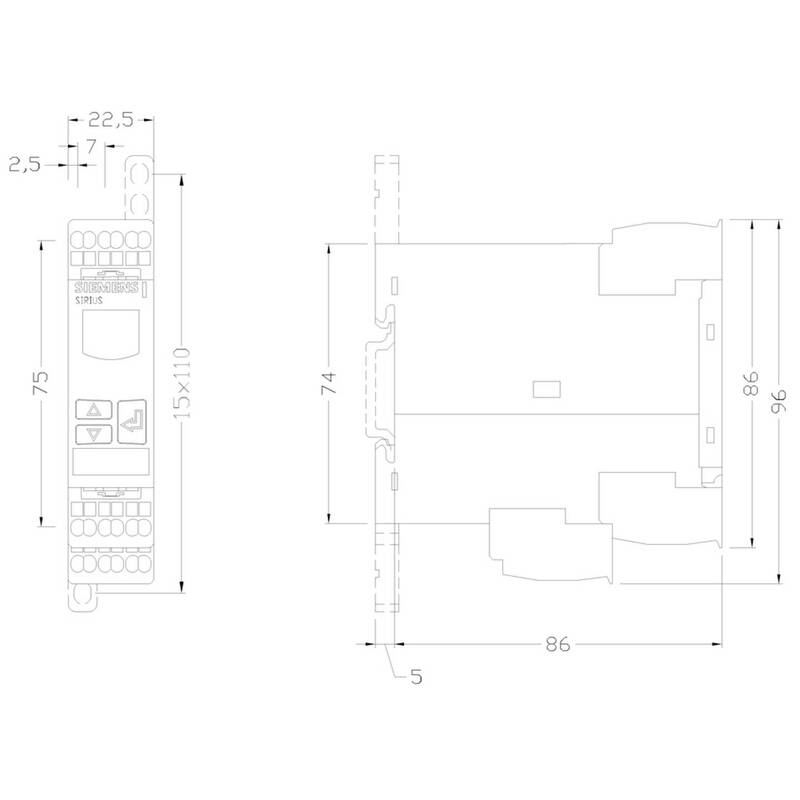 Siemens Spannungsüberwachungsrelais 3UG4633-2AL30 Relais AC/DC 275V 1-Phasen - 4011209642706