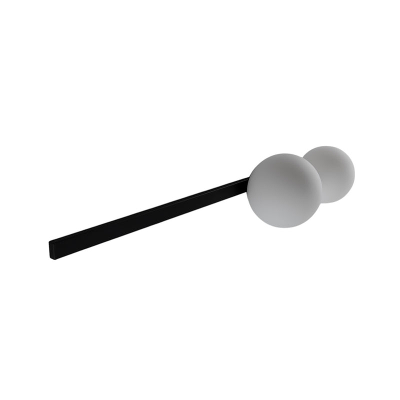Wandleuchte Garda 2 schwarz LED Wandlampe Leuchte dimmbar Metall Glas 2-flammig - 5904798656478