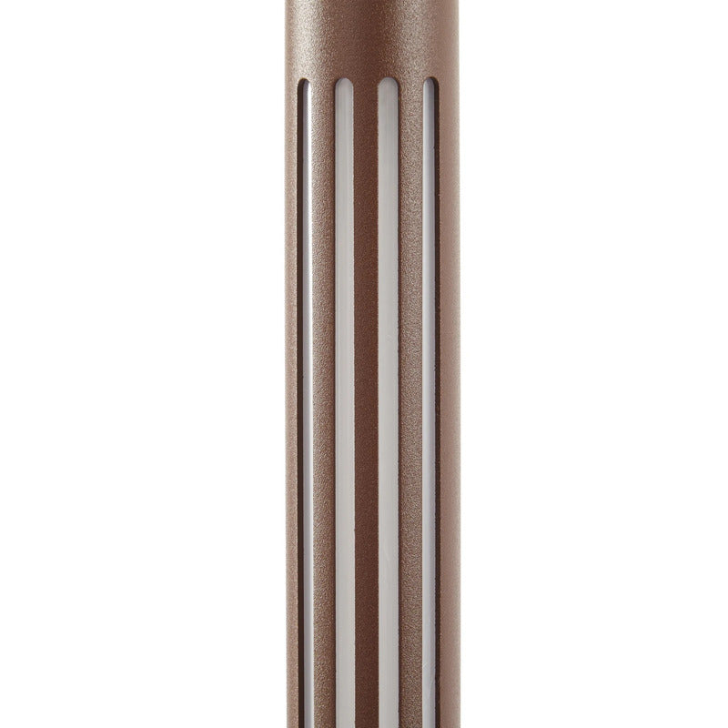Lindby Wegeleuchte Gartenleuchte Fjorya LED Pollerleuchte braun IP65 90cm - 4255830909535