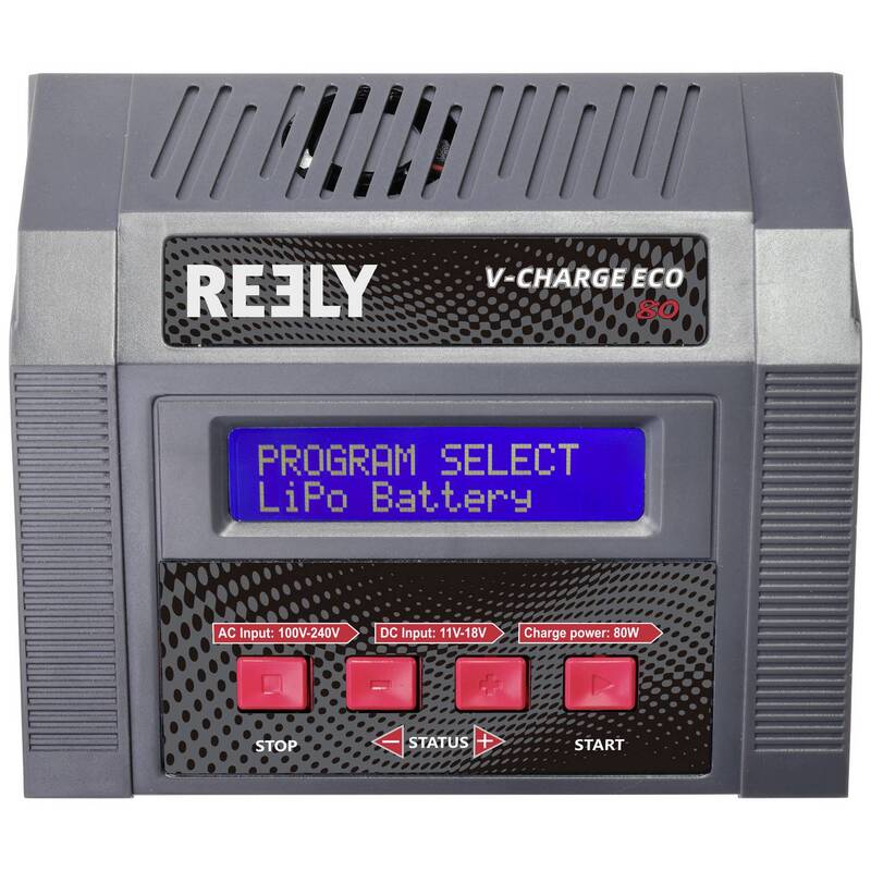 Reely Modellbau-Multifunktionsladegerät V-Charger ECO 80 10A Blei NiMH LiPo - 4064161206776