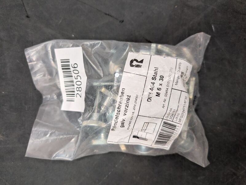 Industrial Quality Supplies Rändelschraube M6x30 DIN 464 Stahl galvanisch - 4043952082805