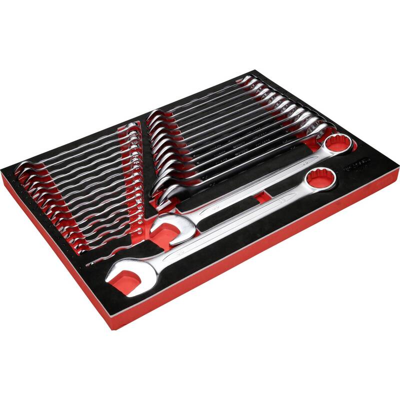 KS Tools Ringmaulschlüssel Satz Maulschlüssel Schaumstoffeinlage Systemeinlage - 4042146851579