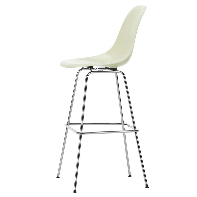 Vitra Barstuhl Hocker Sitz Eames Fiberglass hoch verchromt SIEHE TEXT/FOTO - 4055737230561